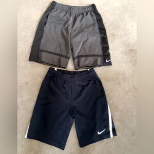Nike Black and Gray Athletic Shorts